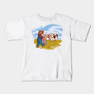 Cows P R t shirt Kids T-Shirt